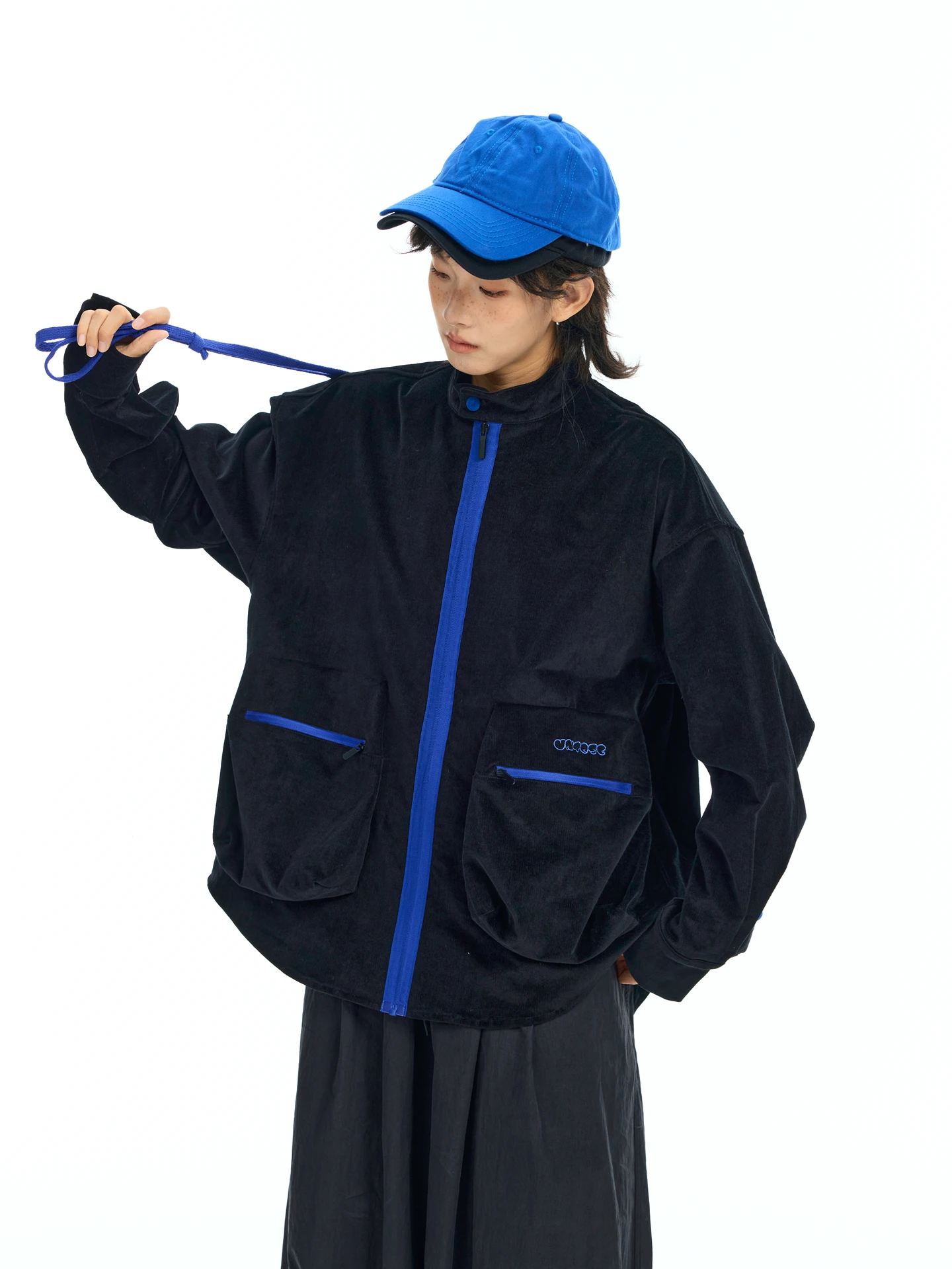 Loose Couple Cotton Corduroy irt Long Sve Zipper Embroidery Contrast Color Universe Bla Large ket Men's Women's irt
Loose Couple Cotton Corduroy irt Long Sve Zipper Embroidery Contrast Color Universe Bla Large ket Men's Women's irt