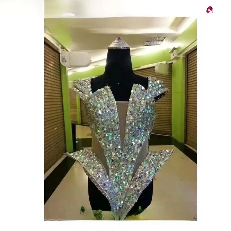 Women Diamond Sexy Bodysuit Gogo Bar Party Nightclub Business Performance Creative Interaction Wear Singer Stage Dance Costume
Women Diamond Sexy Bodysuit Gogo Bar Party Nightclub Business Performance Creative Interaction Wear Singer Stage Dance Costume