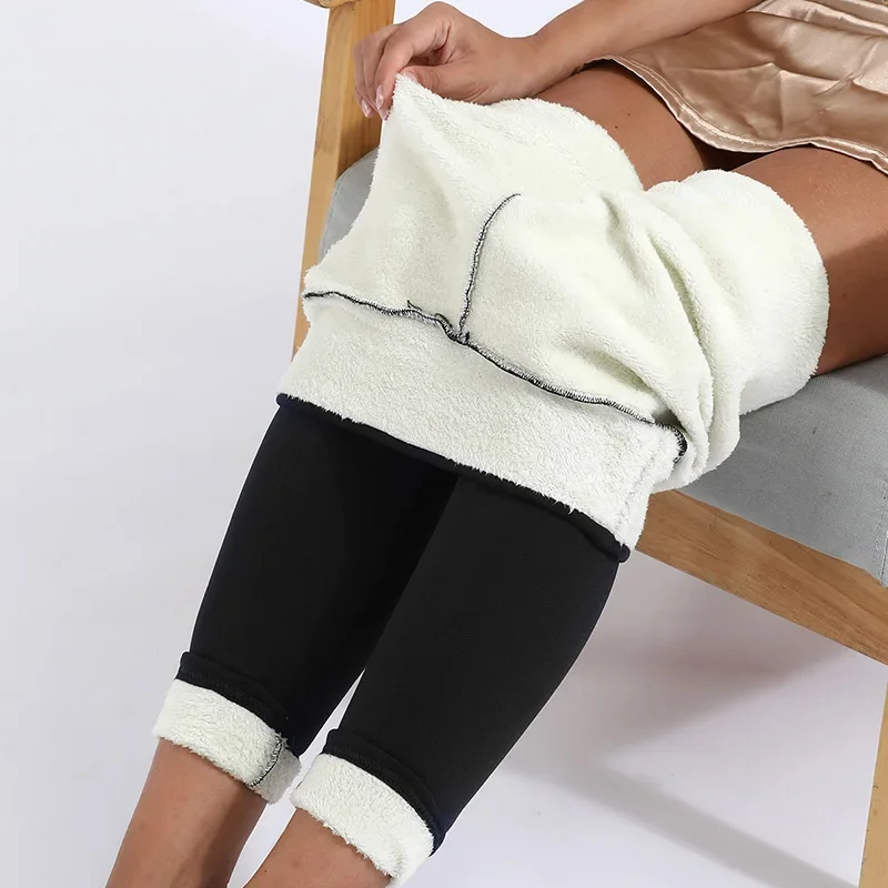 Women Pants Warm Winter Thick Velvet Legging High Waist Black Leggings Compression Thick Lamb Wool Pants Cold Resistant Pants
Women Pants Warm Winter Thick Velvet Legging High Waist Black Leggings Compression Thick Lamb Wool Pants Cold Resistant Pants