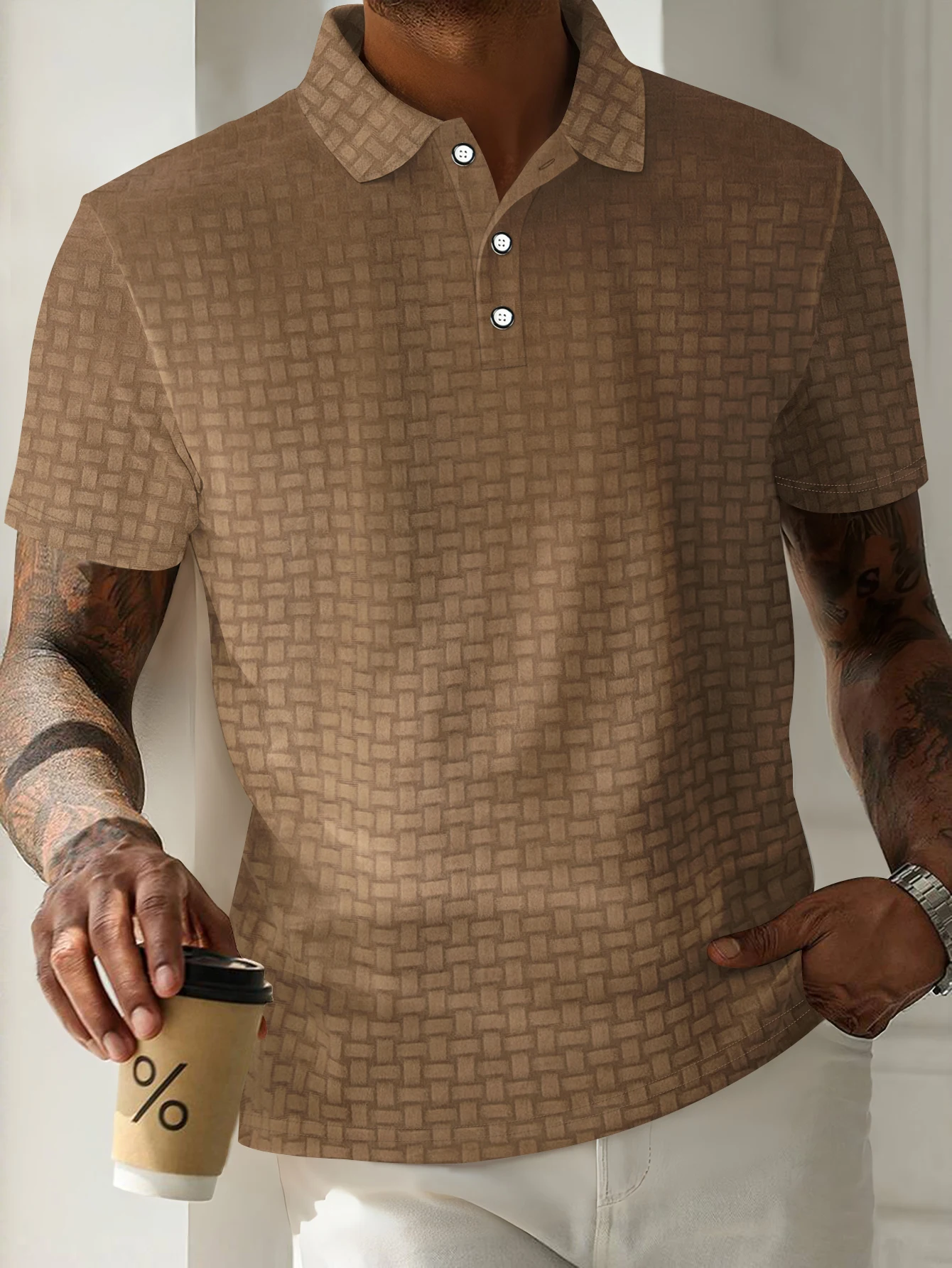 25 American new hot summer men's heavy corduroy jacquard simple casual business loose POLO shirt short sleeve T-shirt
25 American new hot summer men's heavy corduroy jacquard simple casual business loose POLO shirt short sleeve T-shirt