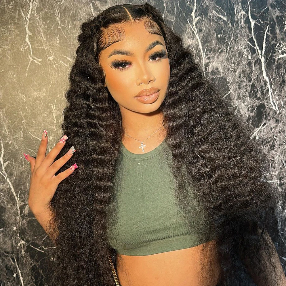 30 Inch Curly Lace Front Human Hair Wig Brazilian Water Wave Wigs For Women Pre plucked 13x4 Deep Wave Frontal Wig Human Hair
30 Inch Curly Lace Front Human Hair Wig Brazilian Water Wave Wigs For Women Pre plucked 13x4 Deep Wave Frontal Wig Human Hair