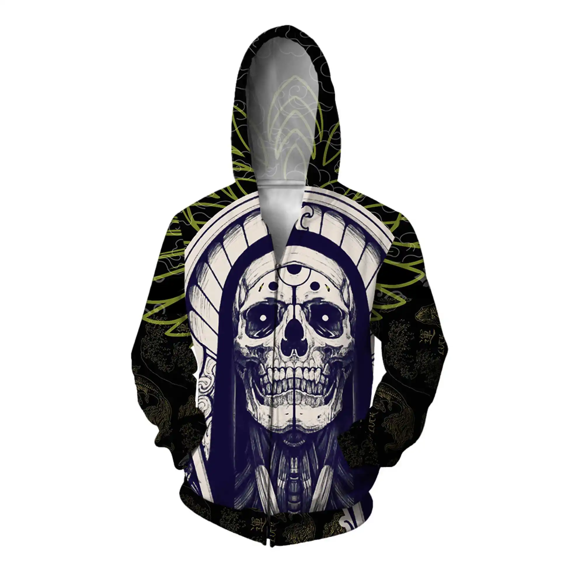 Brand New Mens Zipper Hoodie Skull Pattern 3D Printed Jacket Casual Streetwear Menswear Autumn Fashion Long Sleeve Sweatshirt
Brand New Mens Zipper Hoodie Skull Pattern 3D Printed Jacket Casual Streetwear Menswear Autumn Fashion Long Sleeve Sweatshirt