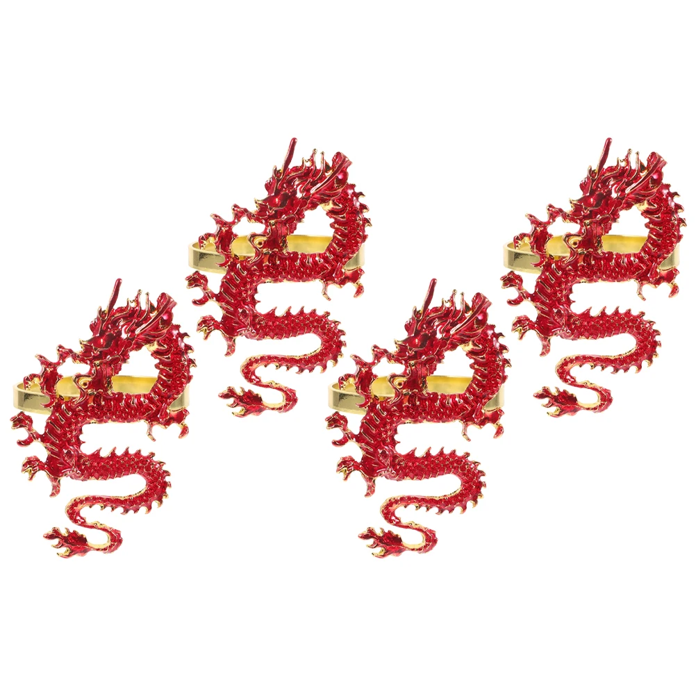 4pcs Dragon Totem Napkin Rings Traditional Chinese Practical Cloth Paper Napkins Christmas Valentine
4pcs Dragon Totem Napkin Rings Traditional Chinese Practical Cloth Paper Napkins Christmas Valentine