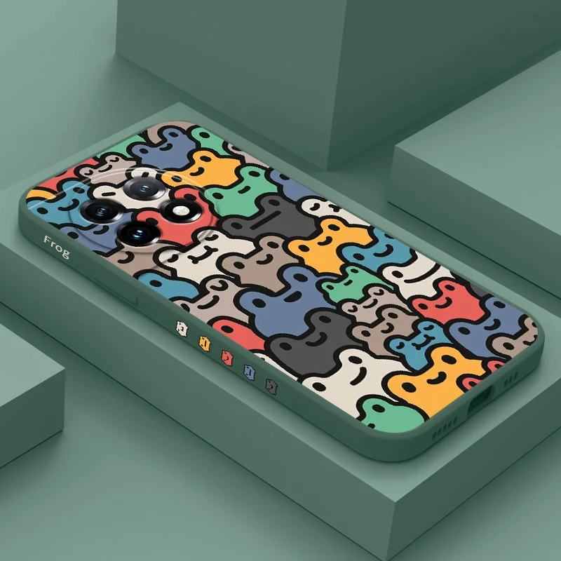 Colorful Frog Phone Case For Oneplus 13 13R 12 12R 11 11R 10 10R 10T 9R 9RT 9 8T 8 7 7T Pro 5G Liquid Silicone Cover
Colorful Frog Phone Case For Oneplus 13 13R 12 12R 11 11R 10 10R 10T 9R 9RT 9 8T 8 7 7T Pro 5G Liquid Silicone Cover