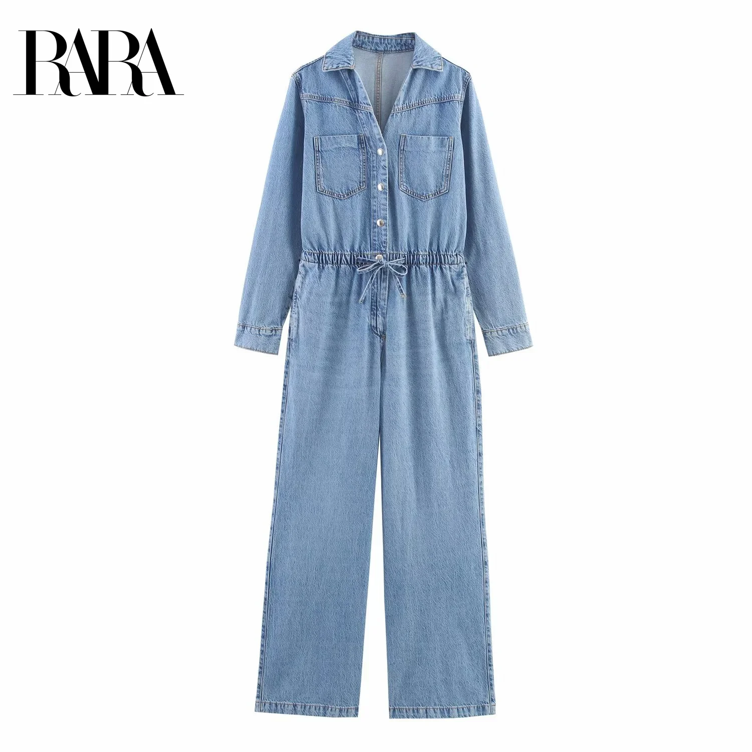 RARA2025 new summer women's clothing fashionable and comfortable adjustable waist waist shirt-style denim jumpsuit casual
RARA2025 new summer women's clothing fashionable and comfortable adjustable waist waist shirt-style denim jumpsuit casual