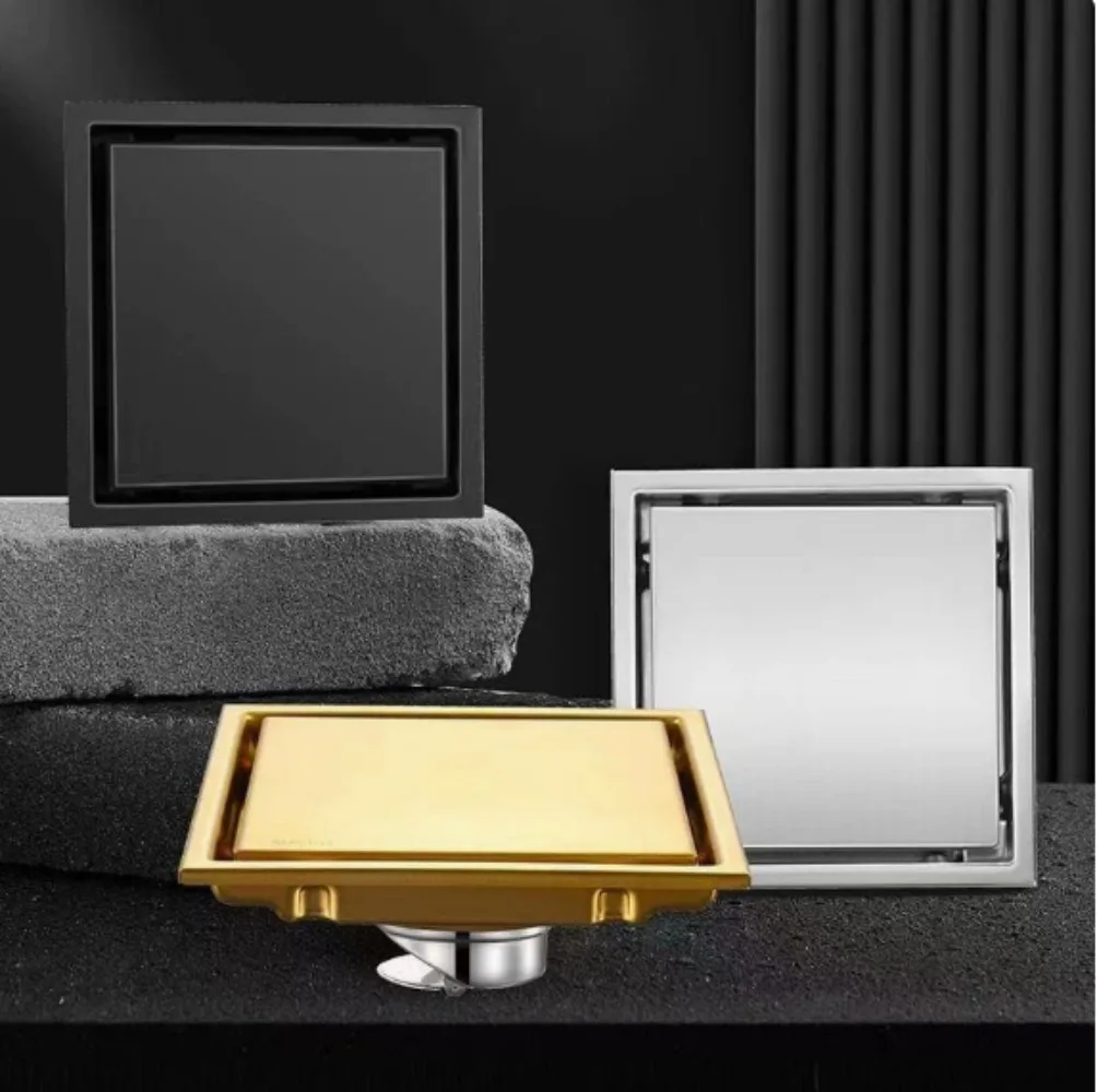 10/11/15cm Square Floor Drain Bathroom Drain Shower Grates 304 Stainless Steel Large Flow Drainer
10/11/15cm Square Floor Drain Bathroom Drain Shower Grates 304 Stainless Steel Large Flow Drainer