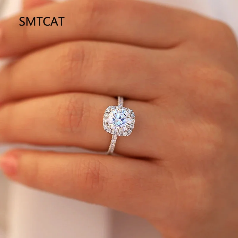 0.5-3 Carat D Real Moissanite Diamond Wedding Halo Square Rings for Women Original 925 Sterling Silver New Fine Jewelry Anillos
0.5-3 Carat D Real Moissanite Diamond Wedding Halo Square Rings for Women Original 925 Sterling Silver New Fine Jewelry Anillos