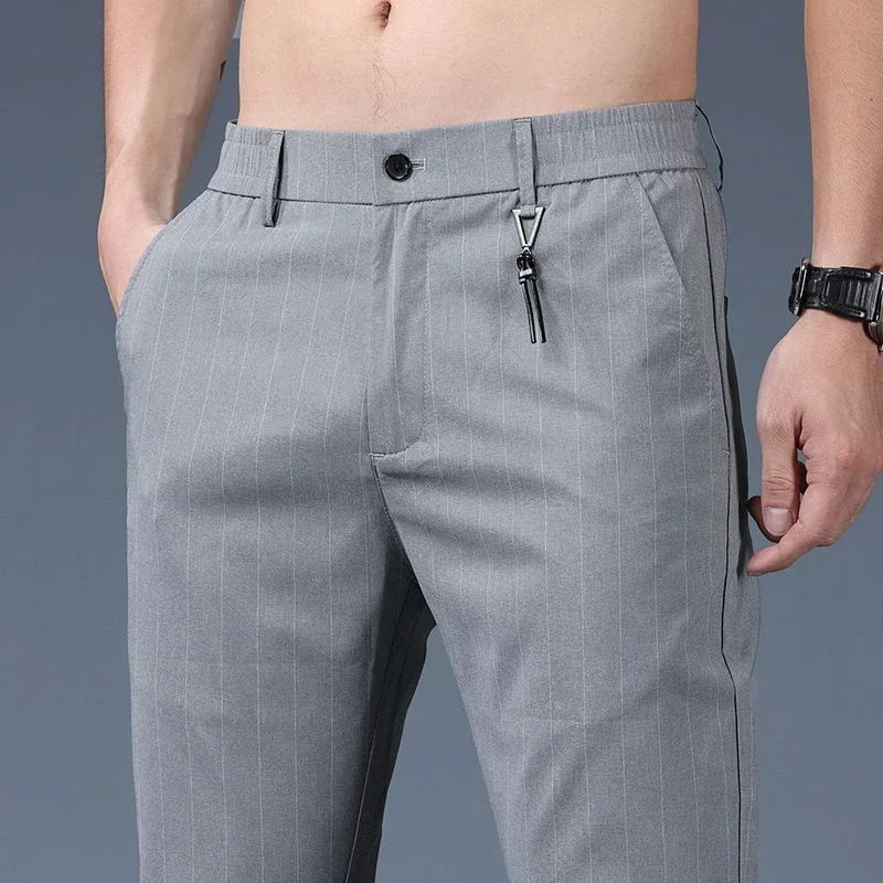 Narrow Leg Loose Casual Simplicity Pants Men Summer Ultra Thin Pants Male Lightweight Elastic Straight Leg Slacks Long Trousers
Narrow Leg Loose Casual Simplicity Pants Men Summer Ultra Thin Pants Male Lightweight Elastic Straight Leg Slacks Long Trousers
