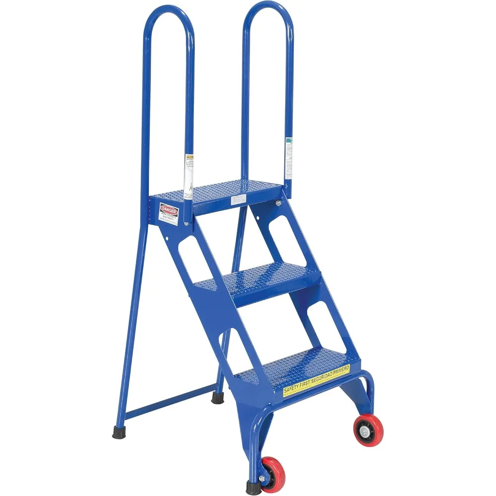 FLAD-3 Steel Folding Ladder with Wheels 3 Step 350 Lb. Capacity Blue
FLAD-3 Steel Folding Ladder with Wheels 3 Step 350 Lb. Capacity Blue