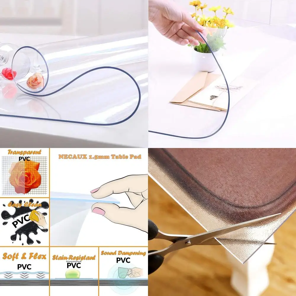 Прозрачная прямоугольная защитная накладка на стол из ПВХ толщиной 1,5 мм - 42 x 100 см, с текстурой под дерево, для обеденных/конференц-столов
Прозрачная прямоугольная защитная накладка на стол из ПВХ толщиной 1,5 мм - 42 x 100 см, с текстурой под дерево, для обеденных/конференц-столов