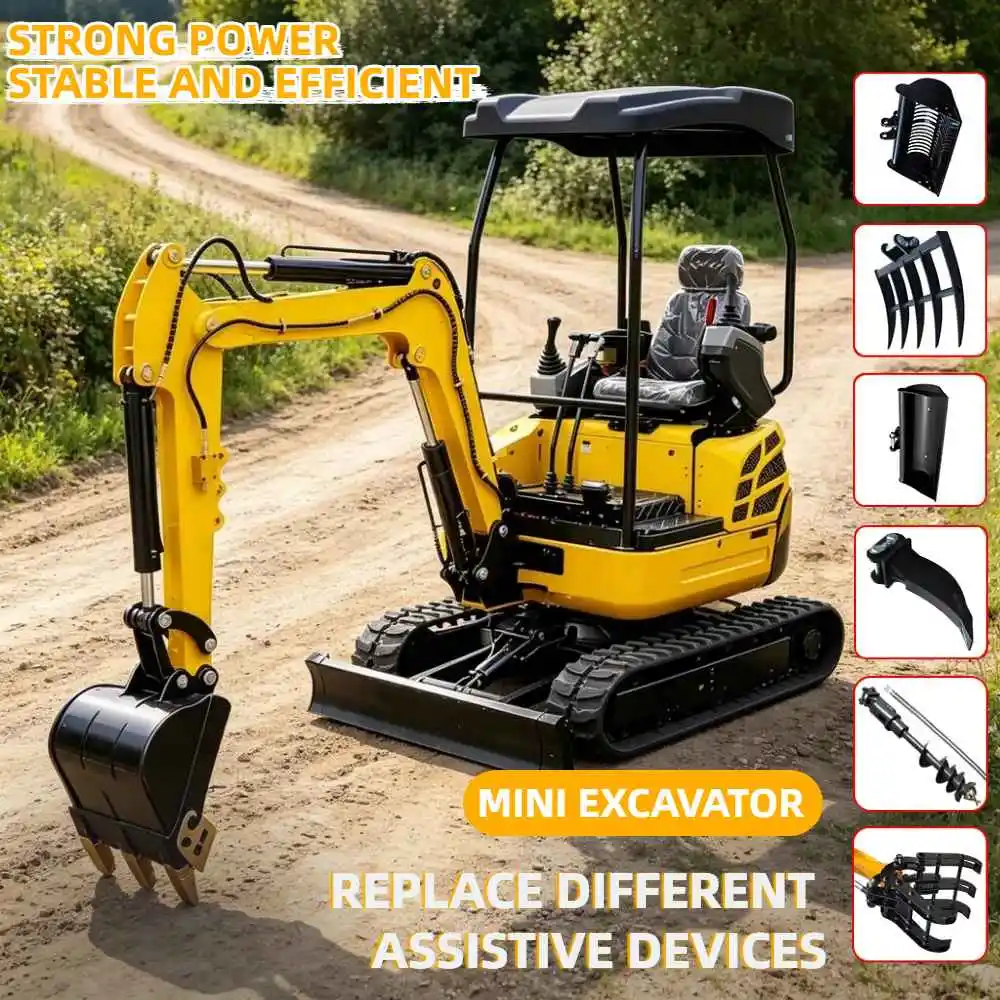 1.5Ton-2.5Ton Mini Digger Yanmar Engine Hydraulic Crawler Backhoe CE Energy Saving Agricultural Machinery Fast Delivery
1.5Ton-2.5Ton Mini Digger Yanmar Engine Hydraulic Crawler Backhoe CE Energy Saving Agricultural Machinery Fast Delivery