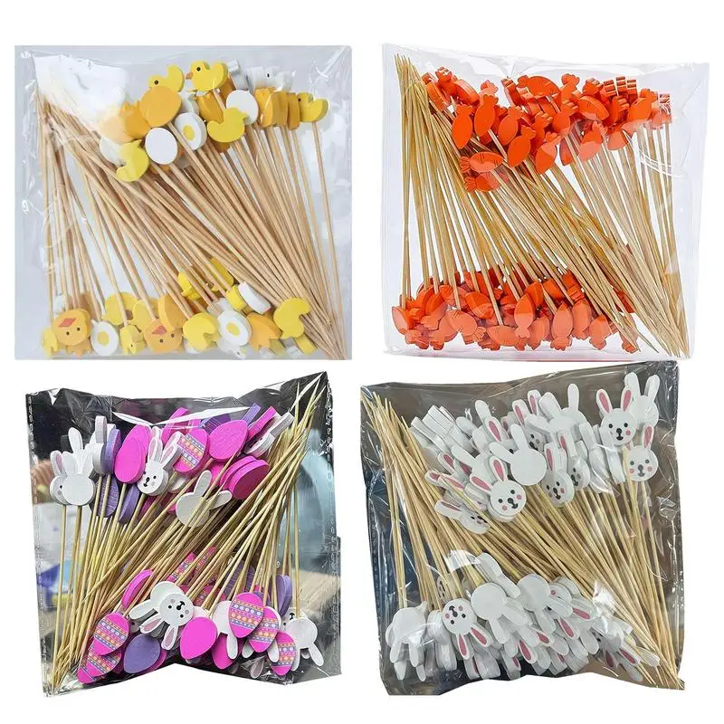 Easter Skewer Cartoon Bunny Egg Salad Stick Rabbit Easter Eggs Fruit Fork Food Picks Sandwich Buffet Stick Easter Party Decor
Easter Skewer Cartoon Bunny Egg Salad Stick Rabbit Easter Eggs Fruit Fork Food Picks Sandwich Buffet Stick Easter Party Decor