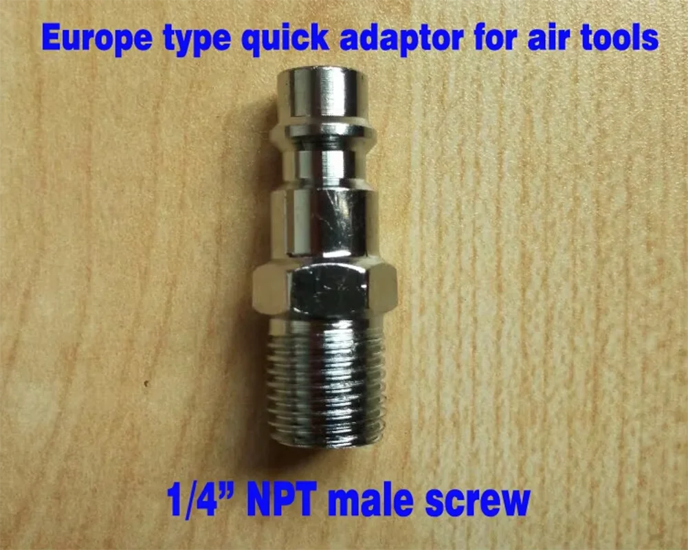 50pcs/lot 1/4" NPT male thread Europe type Pneumatic Air Hose Quick Coupler EU type air tools quick adaptor
50pcs/lot 1/4" NPT male thread Europe type Pneumatic Air Hose Quick Coupler EU type air tools quick adaptor