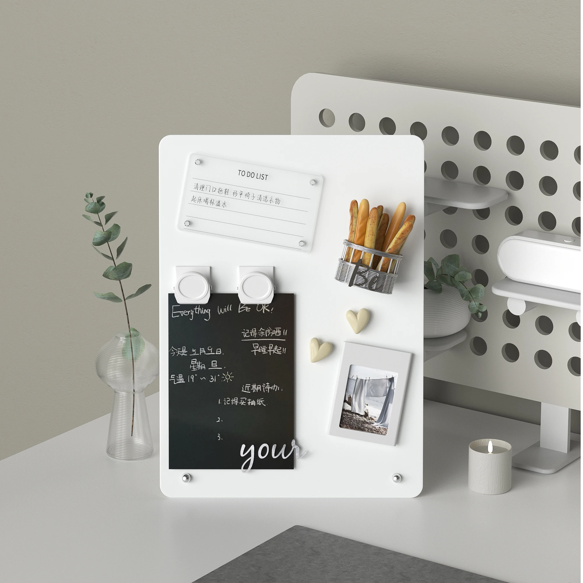 Magnetic Bulletin Board with Stand Magnetic Board for Tabletop with Magnetic Clamp Metal Board for Magnets Display
Magnetic Bulletin Board with Stand Magnetic Board for Tabletop with Magnetic Clamp Metal Board for Magnets Display