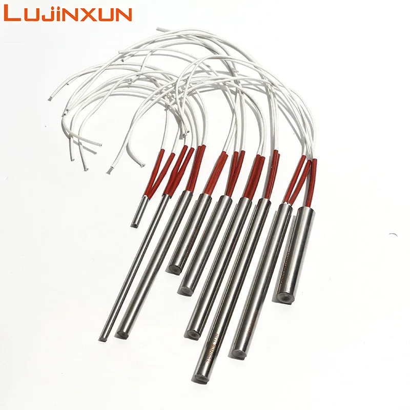 LUJINXUN 220V Cartridge Heater 6X90-115mm 8x100mm 9.5x100mm 304SUS Firerod Heater External Lead Wires for Hot Stamping 10pcs
LUJINXUN 220V Cartridge Heater 6X90-115mm 8x100mm 9.5x100mm 304SUS Firerod Heater External Lead Wires for Hot Stamping 10pcs