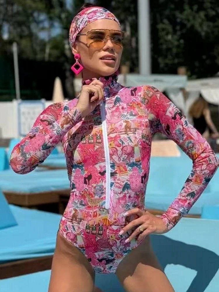 New High Waist Sexy Swimsuit Women Summer Bathing Suit Bikini Set Long Sleeve Swimwear Beach Swimming Suit Female And Hair Band
New High Waist Sexy Swimsuit Women Summer Bathing Suit Bikini Set Long Sleeve Swimwear Beach Swimming Suit Female And Hair Band