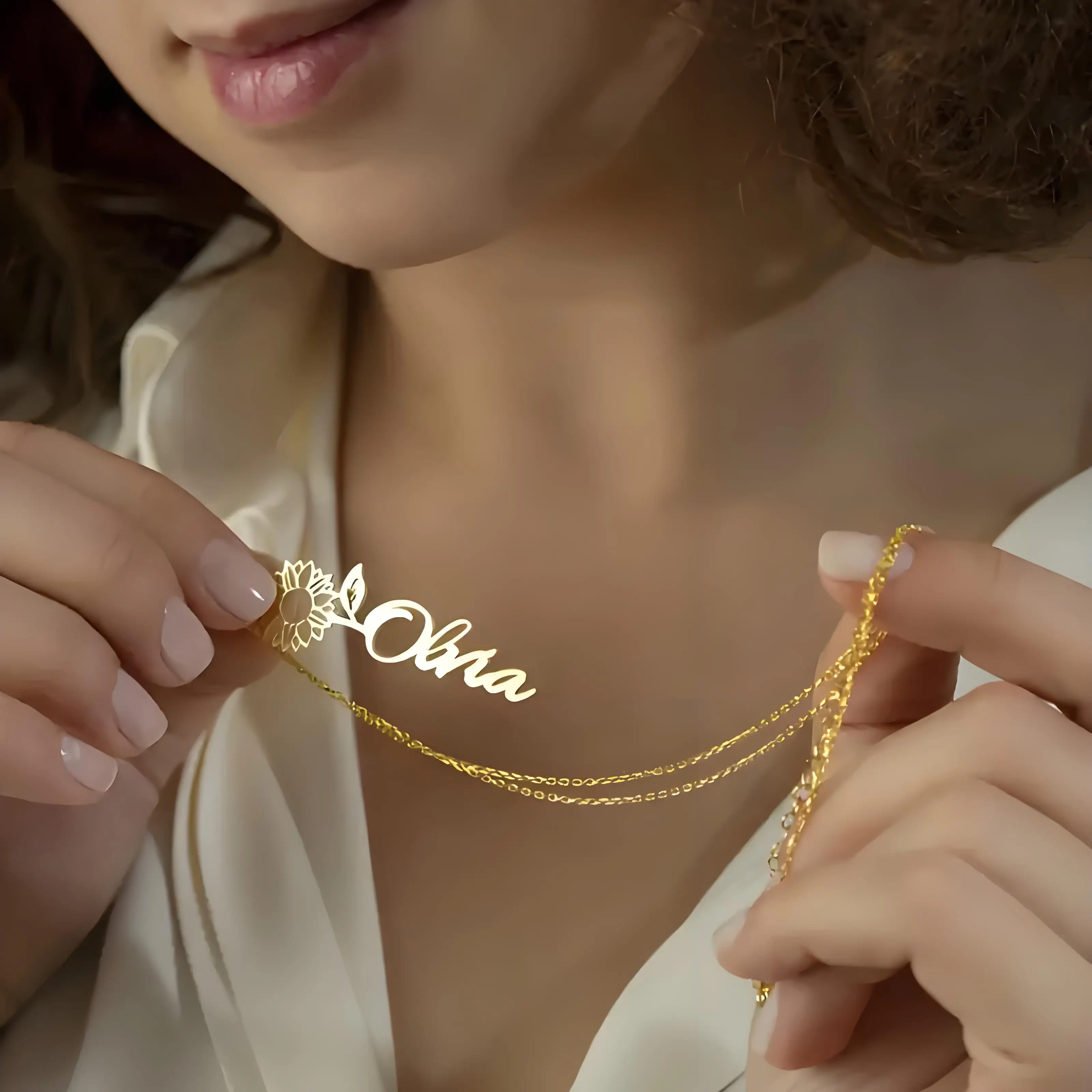 Custom Gold - Tone Sunflower Name Necklace, Handmade Jewelry for Her, Perfect Present for Birthdays, Anniversaries & More
Custom Gold - Tone Sunflower Name Necklace, Handmade Jewelry for Her, Perfect Present for Birthdays, Anniversaries & More