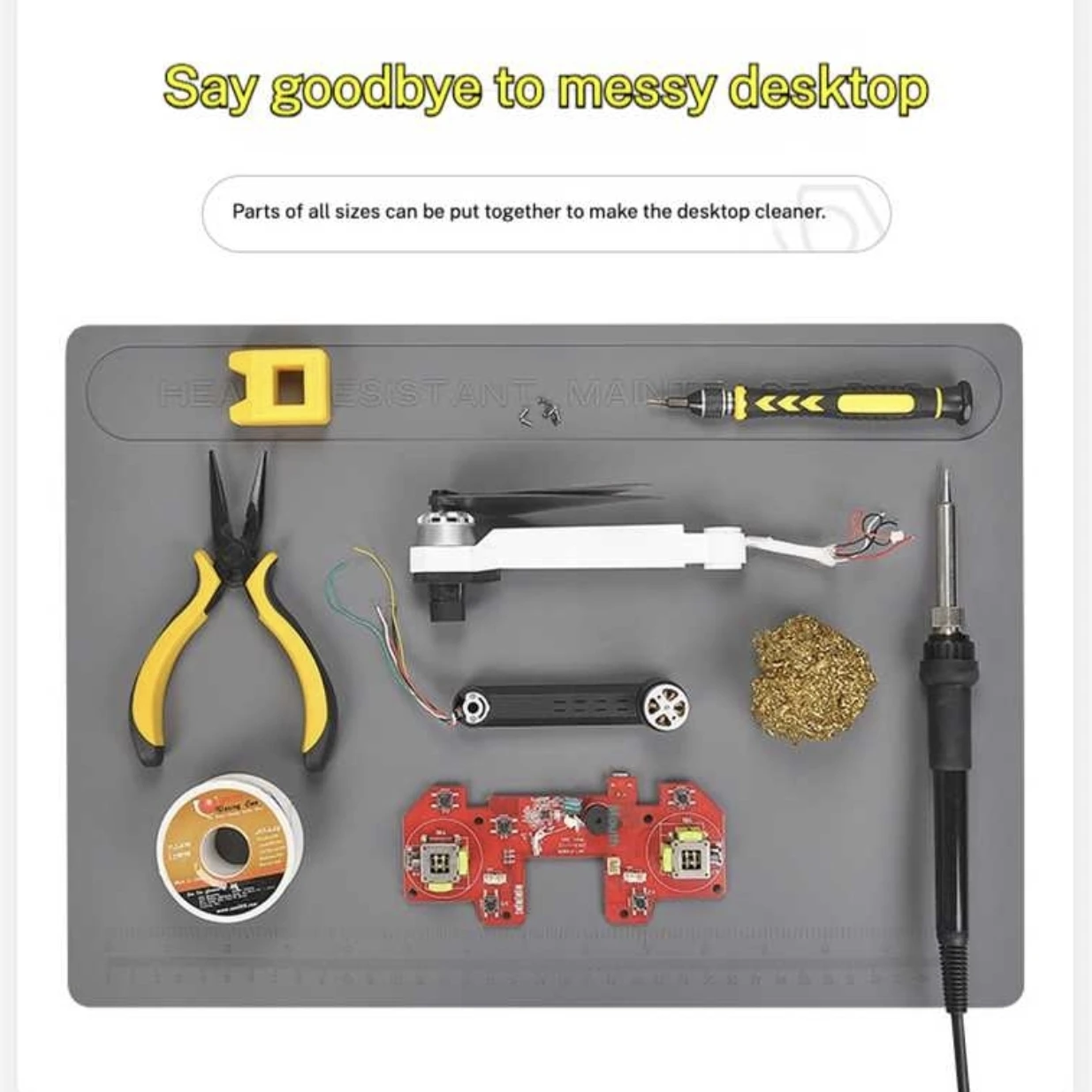 Repair Pad Insulation Heat Insulation Repair Pad Soldering Work Station Mat Silicon Welding BGA Soldering Maintenance Platform
Repair Pad Insulation Heat Insulation Repair Pad Soldering Work Station Mat Silicon Welding BGA Soldering Maintenance Platform