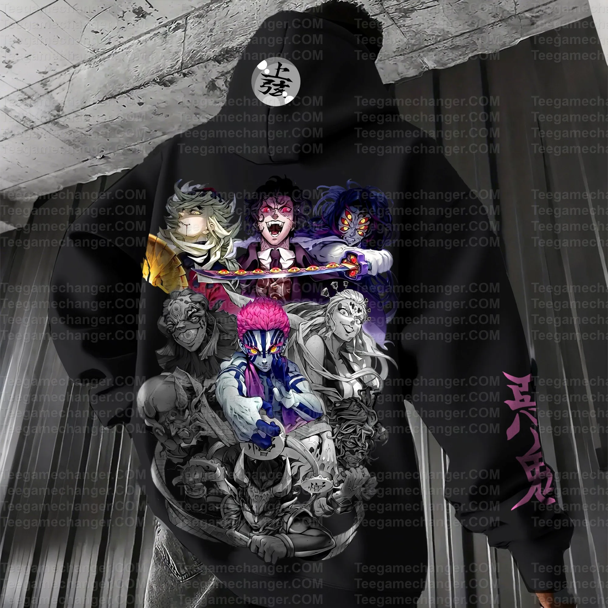 Demon Slayer Black Hoodie Men Women 2025 Winter Cotton Sweatshirt Butterfly Sword Pattern White Front Design Pink Sleeve Text
Demon Slayer Black Hoodie Men Women 2025 Winter Cotton Sweatshirt Butterfly Sword Pattern White Front Design Pink Sleeve Text