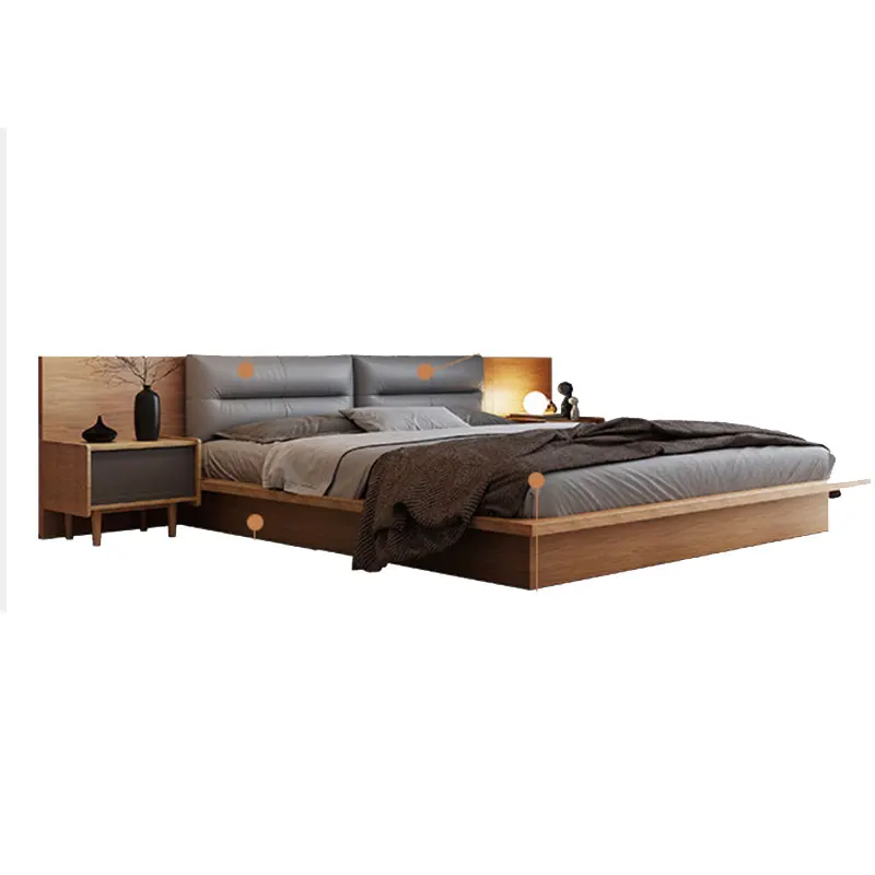 Modern Design MDF Storage Tatami Bed King Size Bedroom Set With Drawer Simple Wood Double Bed
Modern Design MDF Storage Tatami Bed King Size Bedroom Set With Drawer Simple Wood Double Bed