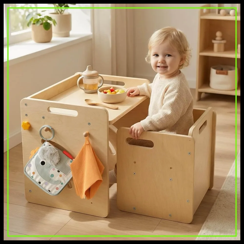Adjustable Toddler Table and Chair Set with Storage Box & Mat for Learning, Play and Mealtime
Adjustable Toddler Table and Chair Set with Storage Box & Mat for Learning, Play and Mealtime