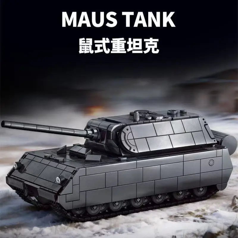 1262PCS IN STOCK MOC Military Rat Heavy Tank Building Blocks Tiger tank Bricks Assembling Model Toys for Boys Christmas Gft
1262PCS IN STOCK MOC Military Rat Heavy Tank Building Blocks Tiger tank Bricks Assembling Model Toys for Boys Christmas Gft