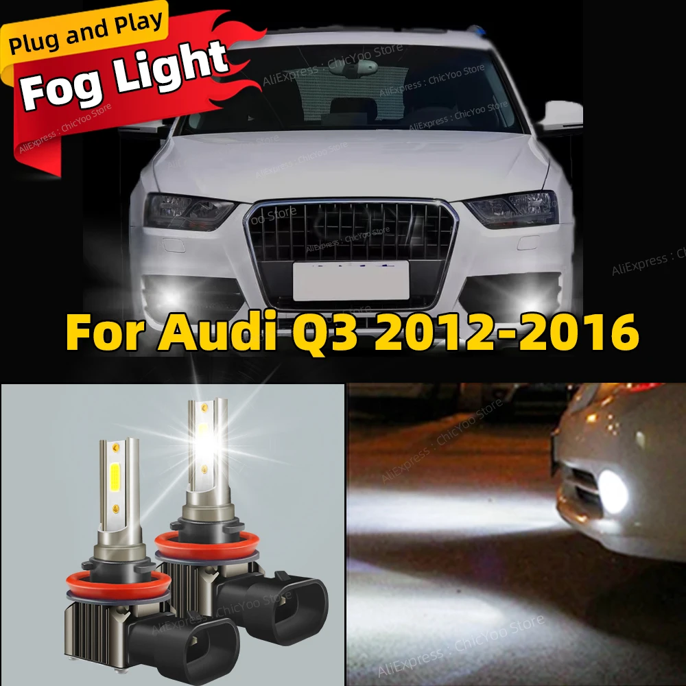 2Pcs LED Lamp Car Front Fog Light Accessories 6000K For Audi Q3 2012 2013 2014 2015 2016 LED Bulbs Plug and Play
2Pcs LED Lamp Car Front Fog Light Accessories 6000K For Audi Q3 2012 2013 2014 2015 2016 LED Bulbs Plug and Play