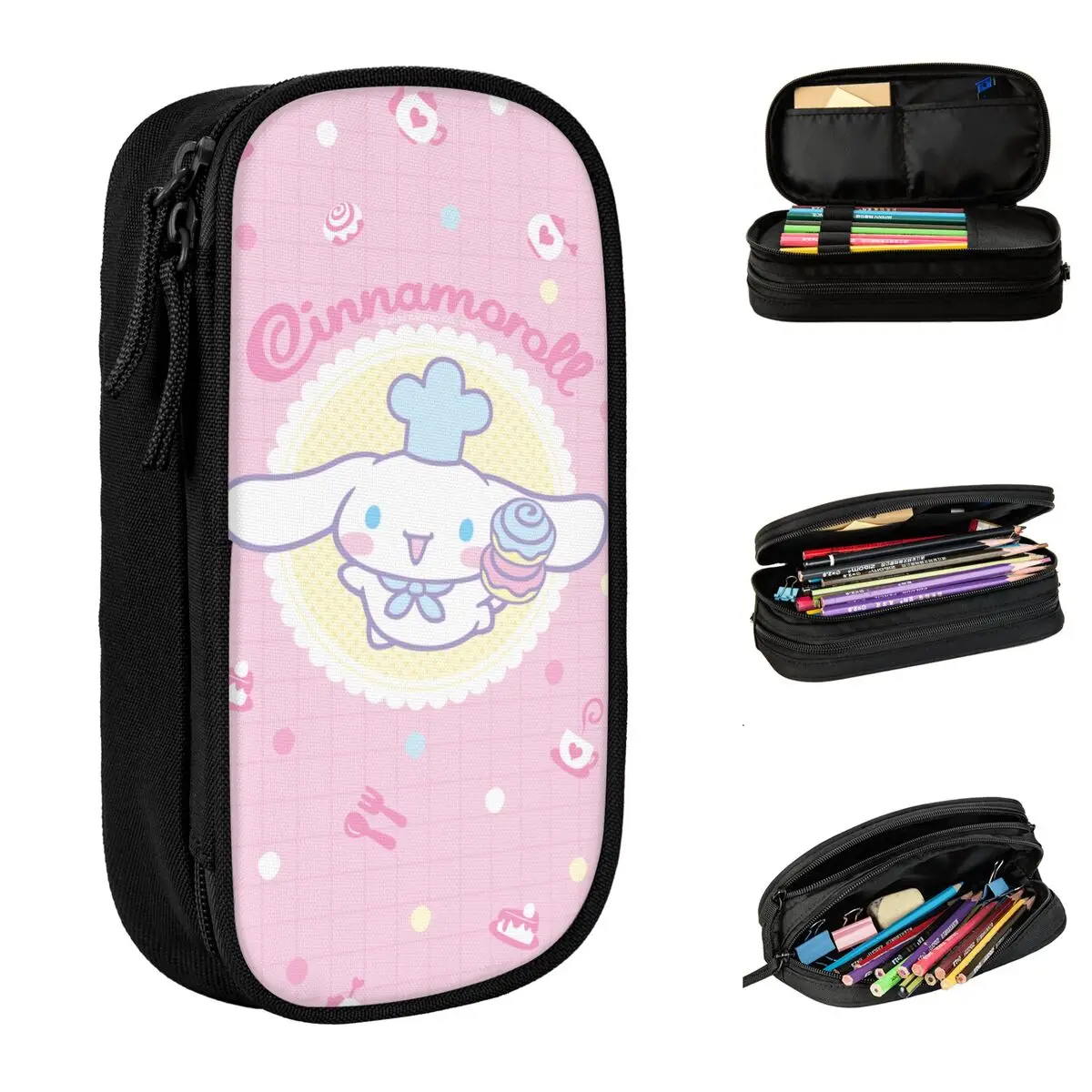 Пеналы Cinnamoroll, милый держатель для ручек Hello Kitty, большая детская сумка для хранения, школьные подарки для студентов, пенал
Пеналы Cinnamoroll, милый держатель для ручек Hello Kitty, большая детская сумка для хранения, школьные подарки для студентов, пенал