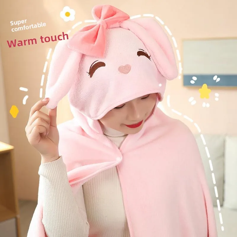 Cute Cartoon Animal Hooded Blanket Coat Office Nap Air Conditioner Student Dormitory Thickened Robe Velvet Blanket
Cute Cartoon Animal Hooded Blanket Coat Office Nap Air Conditioner Student Dormitory Thickened Robe Velvet Blanket