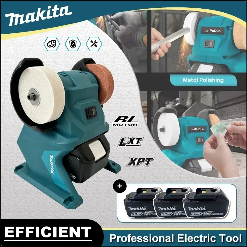 Makita Cordless Bench Grinder Dual Wheel Electric Sharpener Multifunctional Grinding Polishing Machine for Metal Tool Sharpening
Makita Cordless Bench Grinder Dual Wheel Electric Sharpener Multifunctional Grinding Polishing Machine for Metal Tool Sharpening