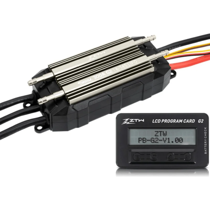 ZTW HV 300A 6-14S Brushless ESC IP67 Waterproof Bi Directional Control for RC Boat Surfboard Hydrofoil
ZTW HV 300A 6-14S Brushless ESC IP67 Waterproof Bi Directional Control for RC Boat Surfboard Hydrofoil