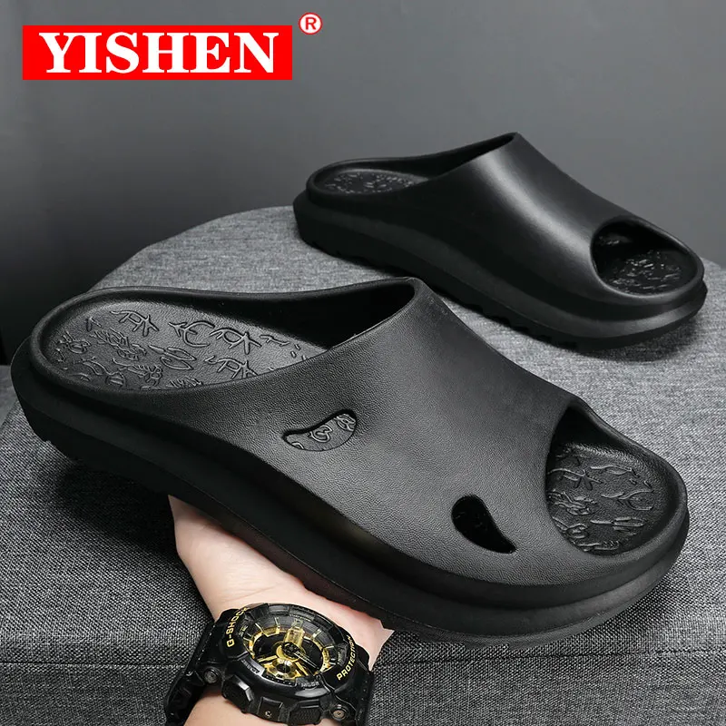 Шлепанцы YISHEN из ЭВА для мужчин и женщин, сандалии на платформе, Нескользящие, для дома и пляжа, летняя обувь для ванной комнаты
Шлепанцы YISHEN из ЭВА для мужчин и женщин, сандалии на платформе, Нескользящие, для дома и пляжа, летняя обувь для ванной комнаты