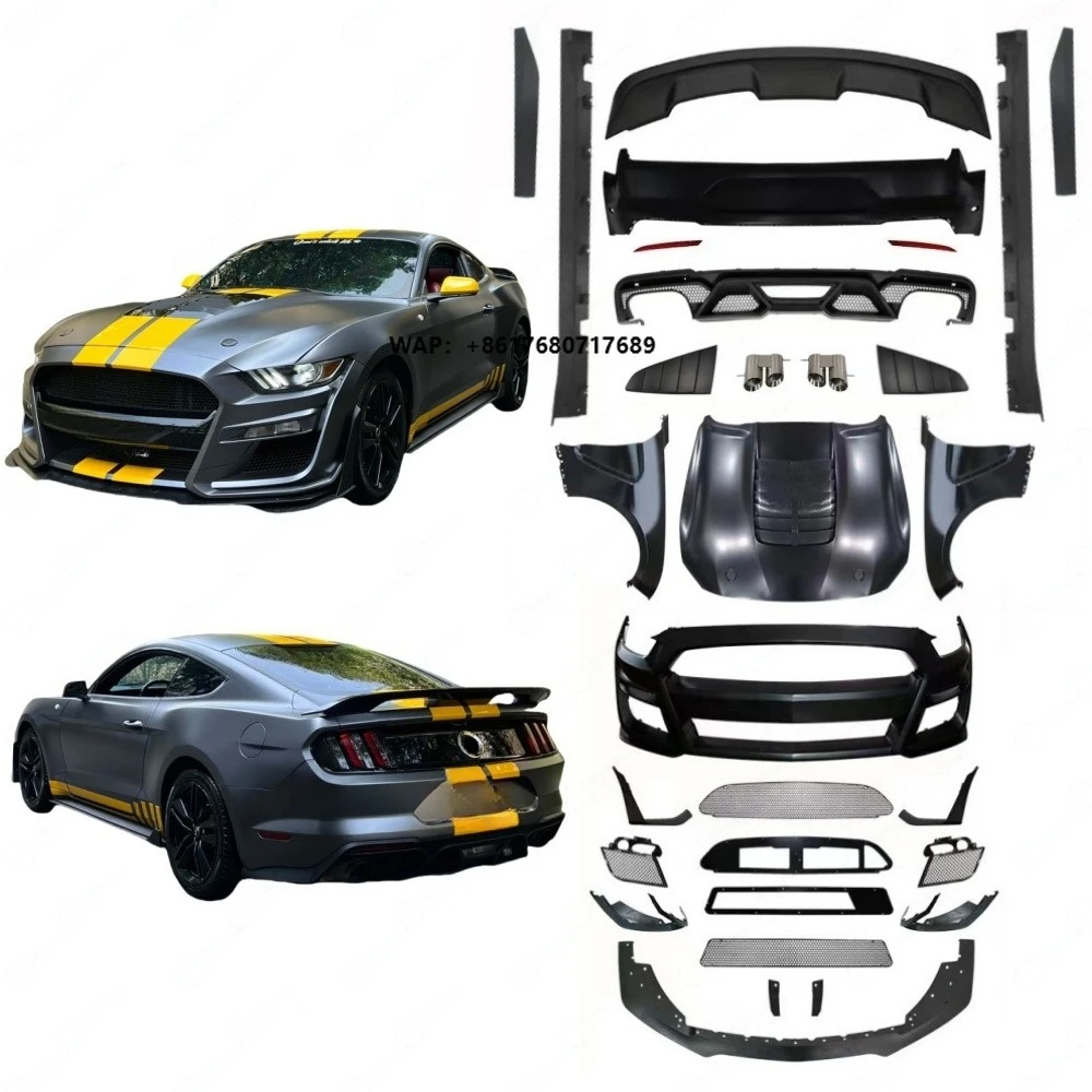 Perfect Fitment Body Kit for Mustang 2015-2017 Conversion to GT500 Style Facelift Car Bumpers Complete Auto Parts
Perfect Fitment Body Kit for Mustang 2015-2017 Conversion to GT500 Style Facelift Car Bumpers Complete Auto Parts