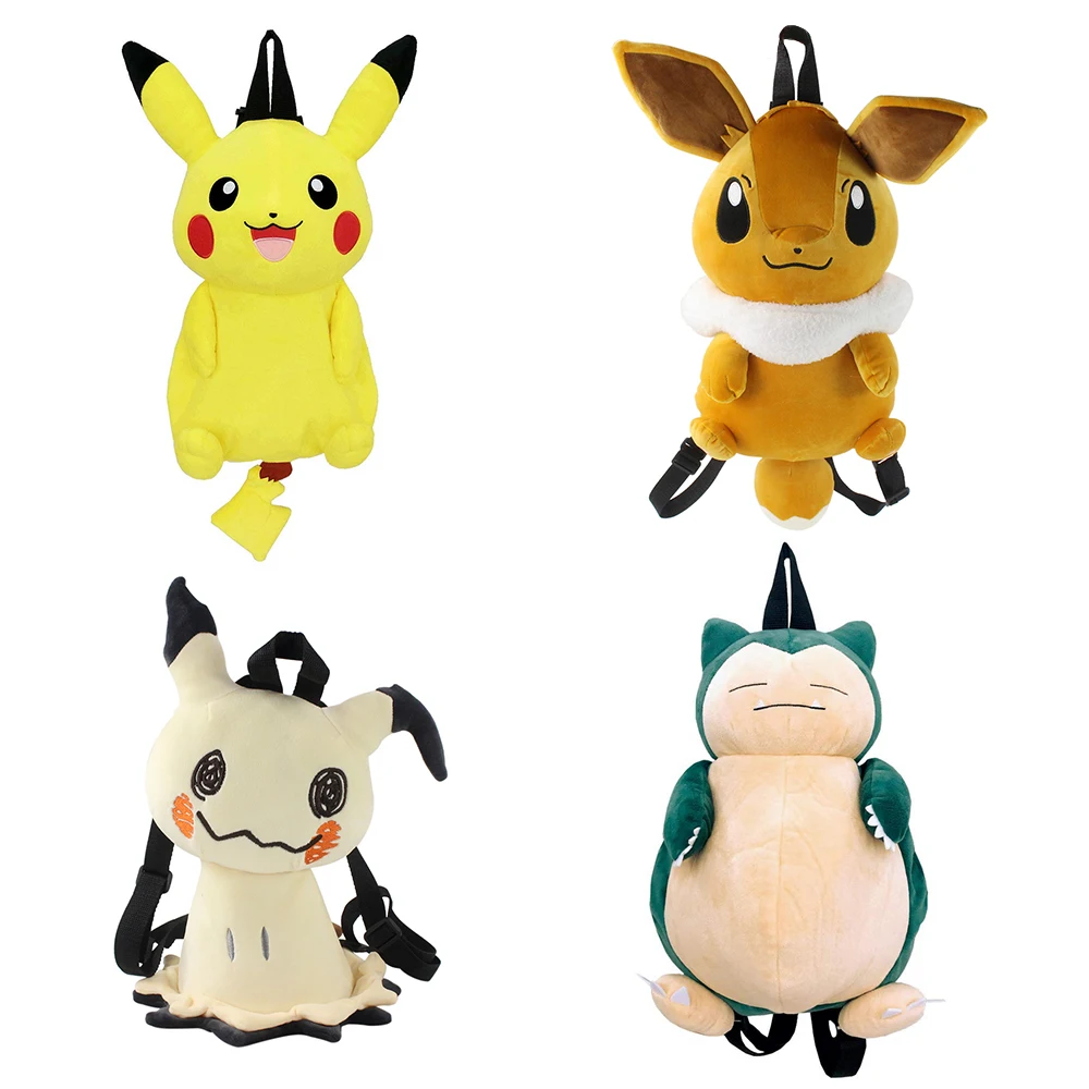 New Pokemon Pikachu Plush Toy Children's School Bag Backpack Eevee Snorlax Mimikyu Children's Day Birthday Gift
New Pokemon Pikachu Plush Toy Children's School Bag Backpack Eevee Snorlax Mimikyu Children's Day Birthday Gift