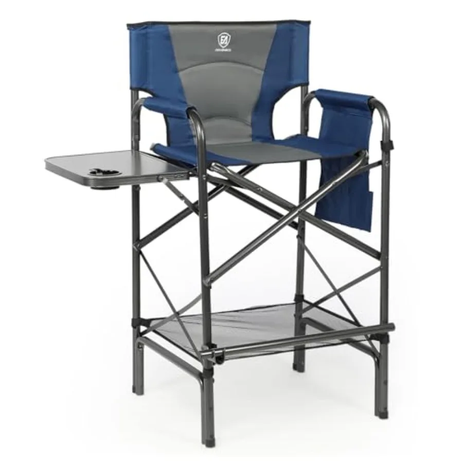 Tall Folding Chair 30.7" Seat Height Directors Chair High Foldable Bar Stool for Makeup Artist Face Painting with Side Table Cu
Tall Folding Chair 30.7" Seat Height Directors Chair High Foldable Bar Stool for Makeup Artist Face Painting with Side Table Cu