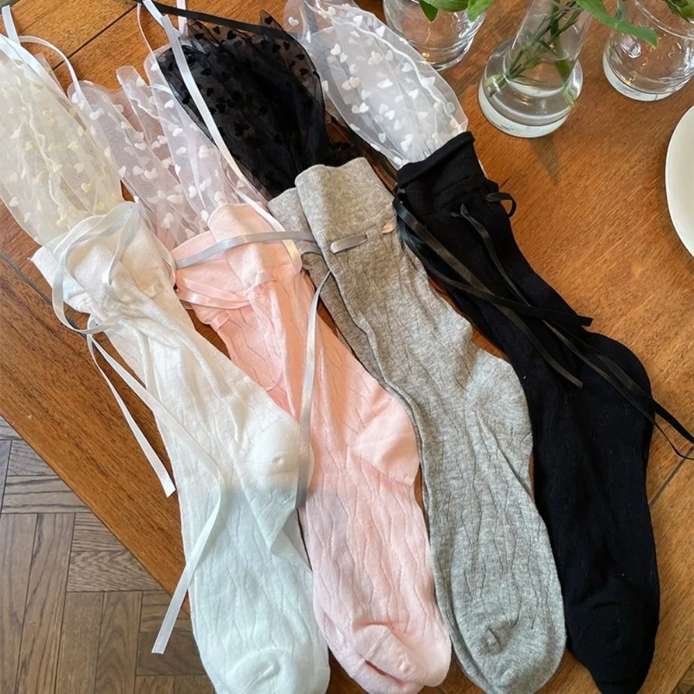 All Match French Style Sweet Bowknot Socks Cotton Patchwork Ballet Bow Stockings Love Mesh Ruffle Socks Women Summer 
All Match French Style Sweet Bowknot Socks Cotton Patchwork Ballet Bow Stockings Love Mesh Ruffle Socks Women Summer