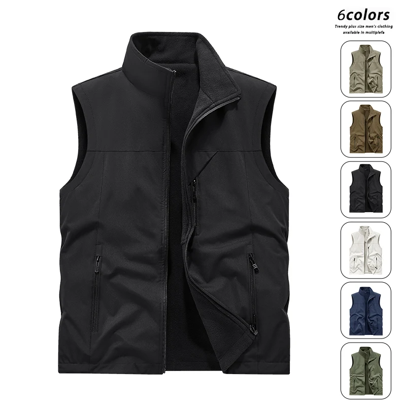 2026 Men Fleece Warm Vest Jackets Autumn Winter Leisure Waistcoat Outdoor Fishing Vest Tactical Military Hunting Hiking Vest
2026 Men Fleece Warm Vest Jackets Autumn Winter Leisure Waistcoat Outdoor Fishing Vest Tactical Military Hunting Hiking Vest