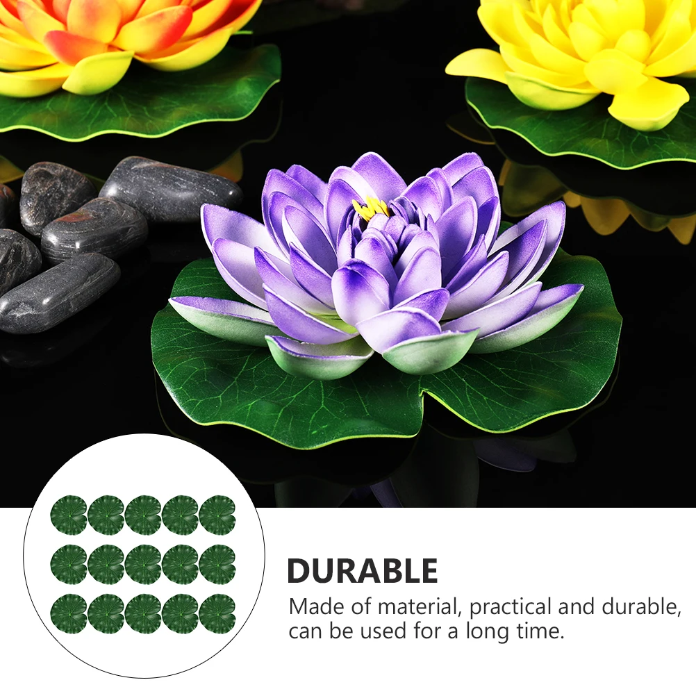 15 Pcs Artificial Lotus Leaves EVA FloatingLeaves Fish Tank Pool Pond Decoration Accessories DIY Gift Stage Decor
15 Pcs Artificial Lotus Leaves EVA FloatingLeaves Fish Tank Pool Pond Decoration Accessories DIY Gift Stage Decor