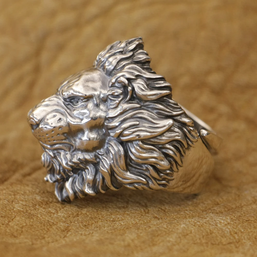 925 Sterling Silver Huge Angry Lion Punk Ring TK383 Open US Size 8~15 BZ
925 Sterling Silver Huge Angry Lion Punk Ring TK383 Open US Size 8~15 BZ