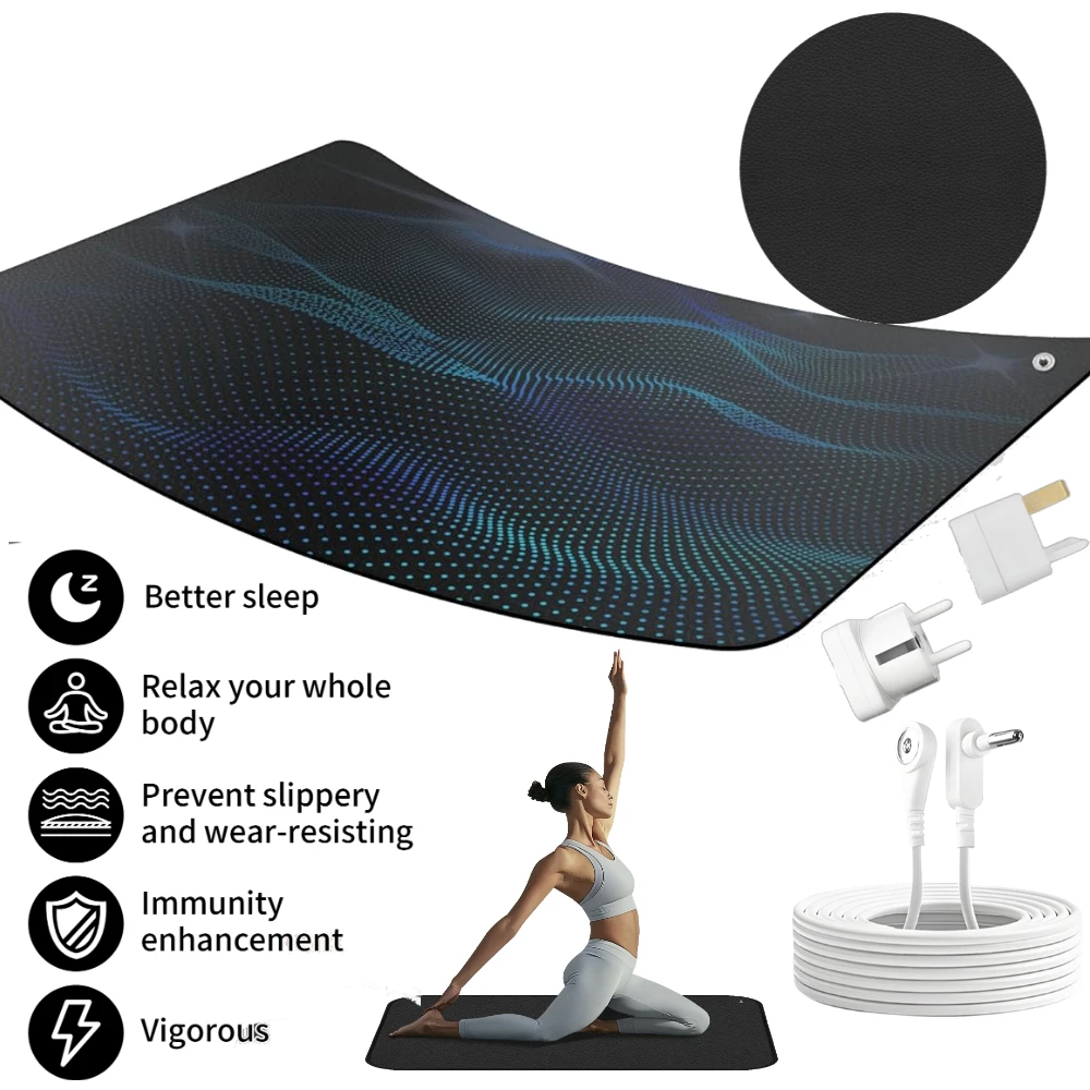 Grounding Mat for Sleep Energy Pain Relief Inflammation Balance Wellness Earth Connection Therapy Home Office Grounding Mattress
Grounding Mat for Sleep Energy Pain Relief Inflammation Balance Wellness Earth Connection Therapy Home Office Grounding Mattress