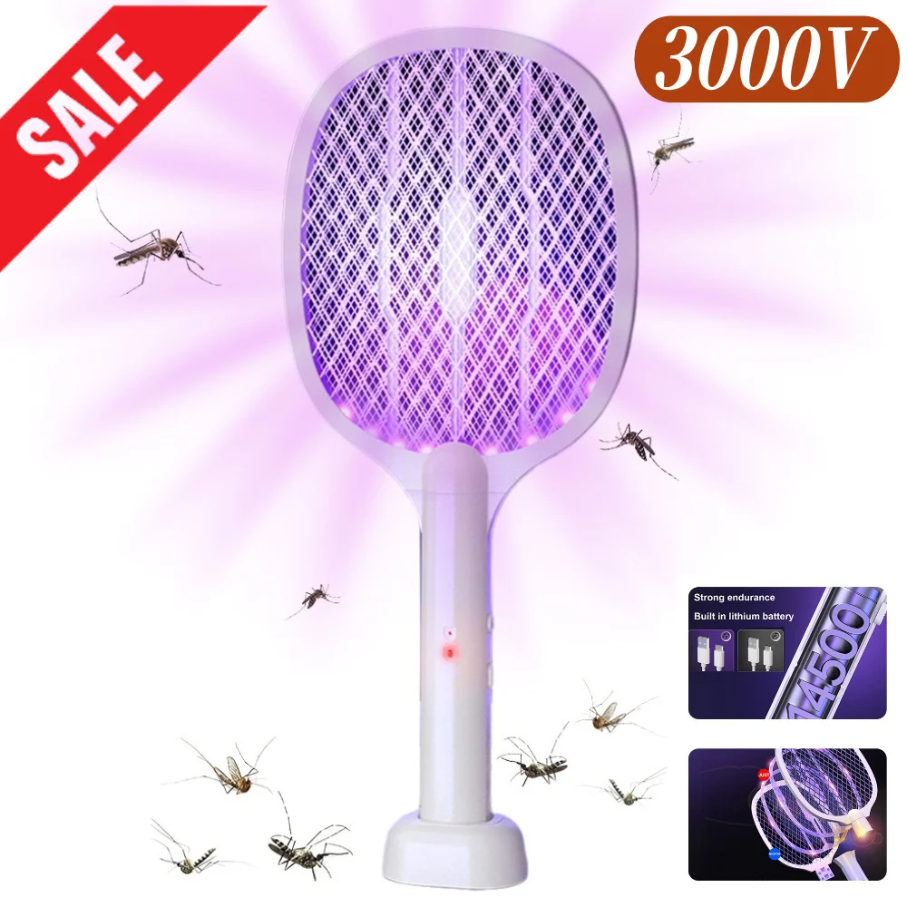 2 in 1 Bug Zapper Racket Safe Fly Zapper Rechargeable Fly Killer and Mosquito Trap Lamp for Home Bedroom Office Indoor Outdoor
2 in 1 Bug Zapper Racket Safe Fly Zapper Rechargeable Fly Killer and Mosquito Trap Lamp for Home Bedroom Office Indoor Outdoor