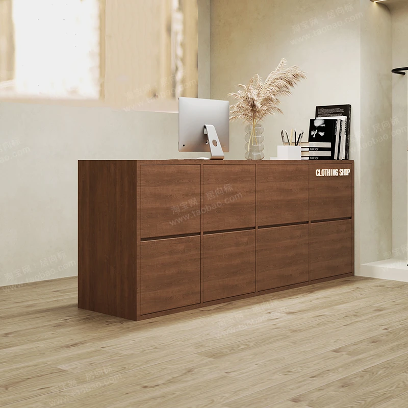 Nordic Creativity Luxury Solid Wood Cashier Desk Boutique Salon Children's Commercial Reception Office Furniture FYRD
Nordic Creativity Luxury Solid Wood Cashier Desk Boutique Salon Children's Commercial Reception Office Furniture FYRD