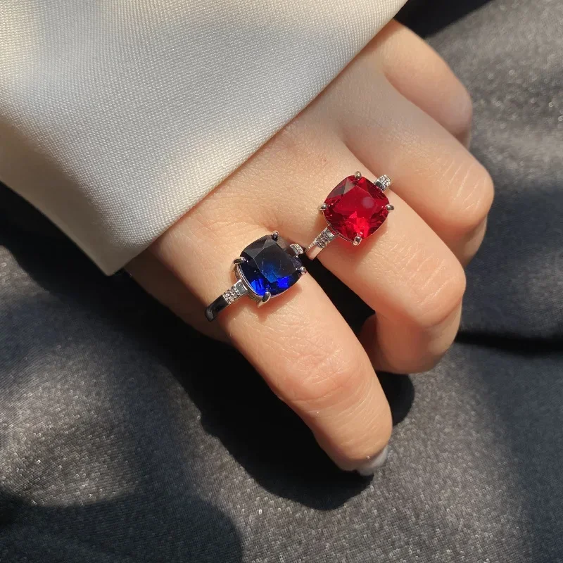 MDL Moissa!ite style beauty imitation natural bikestone ring garnet red pigeon red opening temperament colorful jewelry ring
MDL Moissa!ite style beauty imitation natural bikestone ring garnet red pigeon red opening temperament colorful jewelry ring