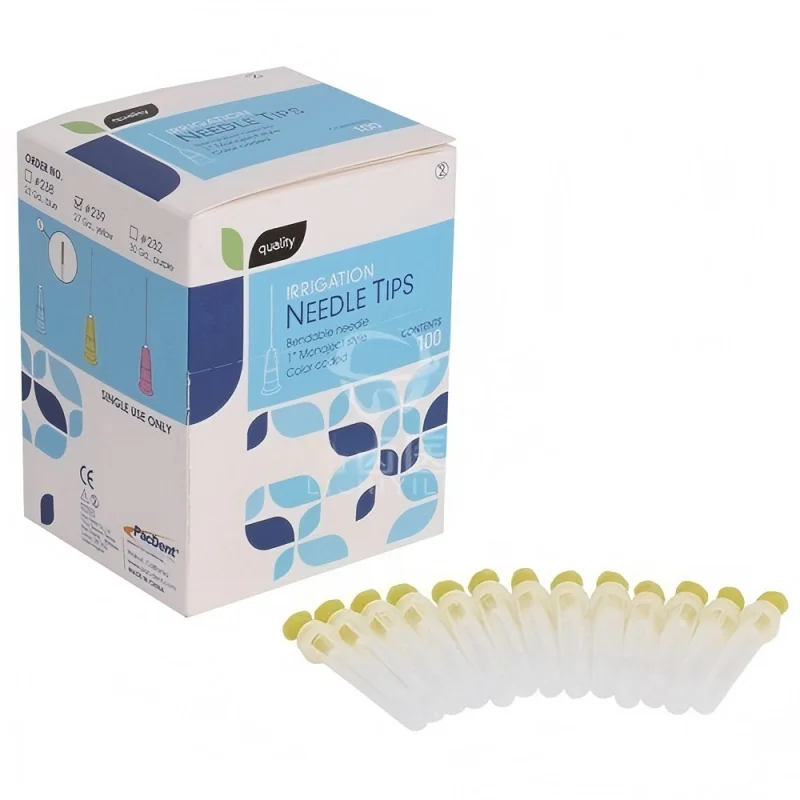 PacDent Disposable Dental Irrigation Needle Tips 27Ga 25mm Yellow 30Ga 25mm Purple Dental Material Delivery Tips for Clinic Use
PacDent Disposable Dental Irrigation Needle Tips 27Ga 25mm Yellow 30Ga 25mm Purple Dental Material Delivery Tips for Clinic Use