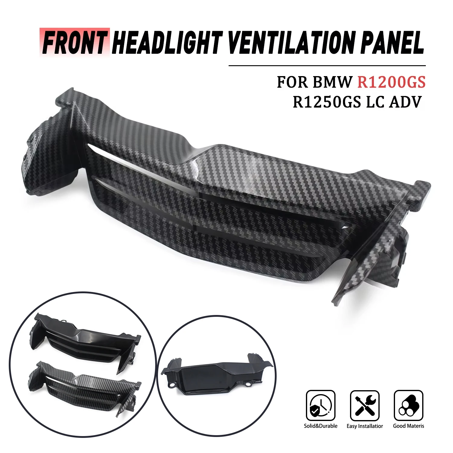 Motorcycle Front Headlight Air Vent Panel Trim Fairing For BMW R1200GS R1250GS LC ADV Adventure 2013-2023 Cowl Mounting Bracket
Motorcycle Front Headlight Air Vent Panel Trim Fairing For BMW R1200GS R1250GS LC ADV Adventure 2013-2023 Cowl Mounting Bracket