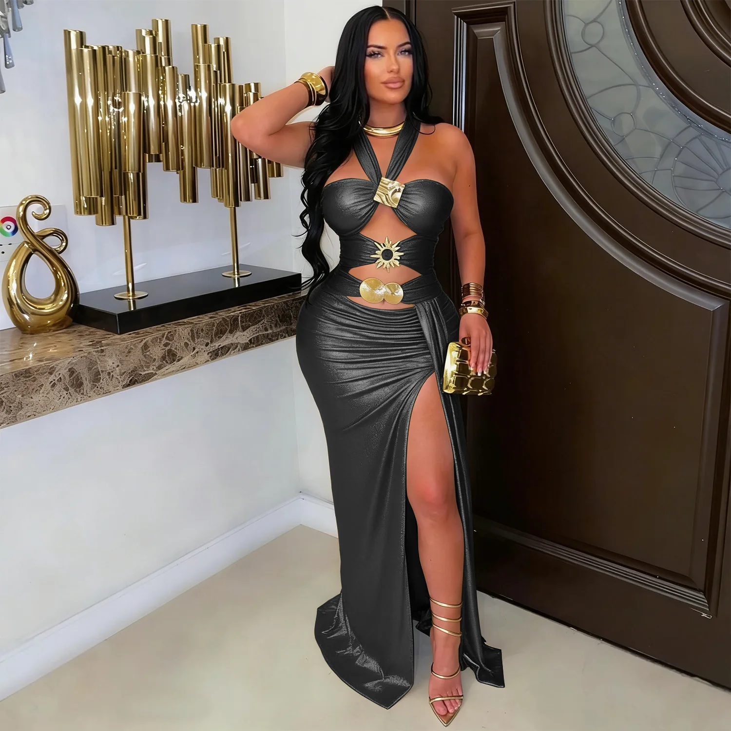 Sexy Dashiki African Dresses for Women Summer African Sleeveless V-neck Polyester Party Evening Maxi Dress Outfits Ankara Dress
Sexy Dashiki African Dresses for Women Summer African Sleeveless V-neck Polyester Party Evening Maxi Dress Outfits Ankara Dress