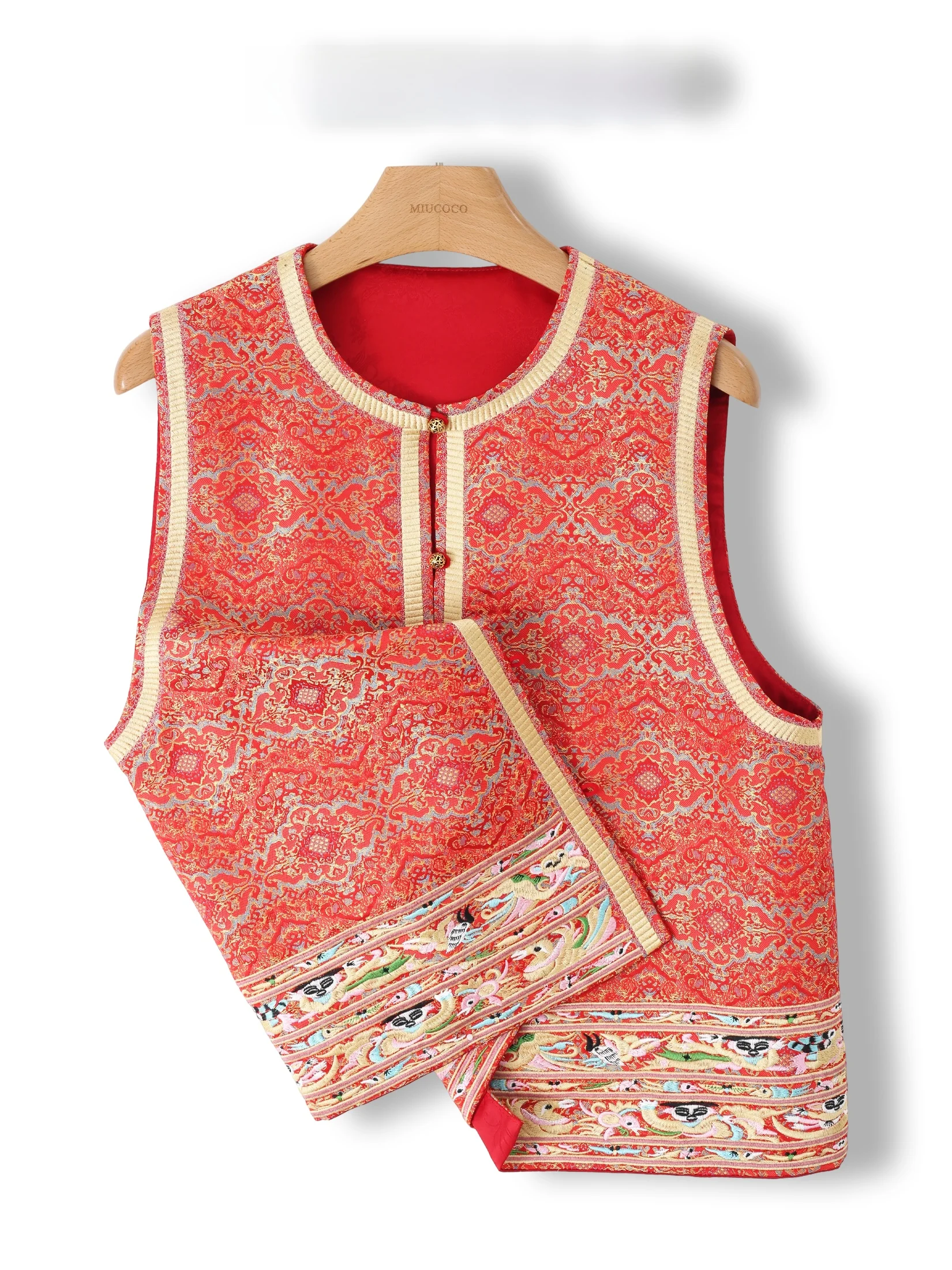 New Chinese Style Embroidered Floral Jacket Women's Trendy Tang Costume Top Heavy Embroidery Horseback Vest Sleeveless Outerwear
New Chinese Style Embroidered Floral Jacket Women's Trendy Tang Costume Top Heavy Embroidery Horseback Vest Sleeveless Outerwear