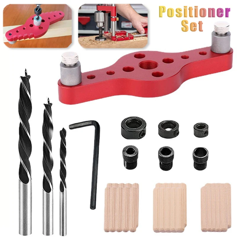 Alloy Vertical Pocket Hole Jig 6/8/10mm Woodworking Drilling Locator Wood Dowelling Self Centering Drill Guide Kit Hole Puncher
Alloy Vertical Pocket Hole Jig 6/8/10mm Woodworking Drilling Locator Wood Dowelling Self Centering Drill Guide Kit Hole Puncher