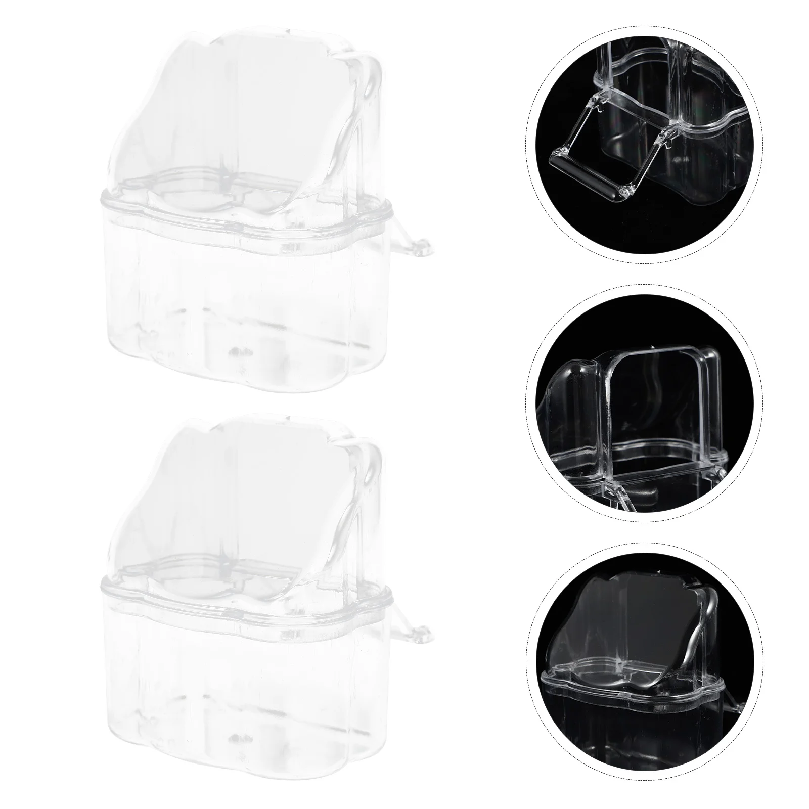 2 Pcs Parrot Feeder Bird Feeding Tool Outdoor Cutting Transparent Cage Plastic Pigeon
2 Pcs Parrot Feeder Bird Feeding Tool Outdoor Cutting Transparent Cage Plastic Pigeon