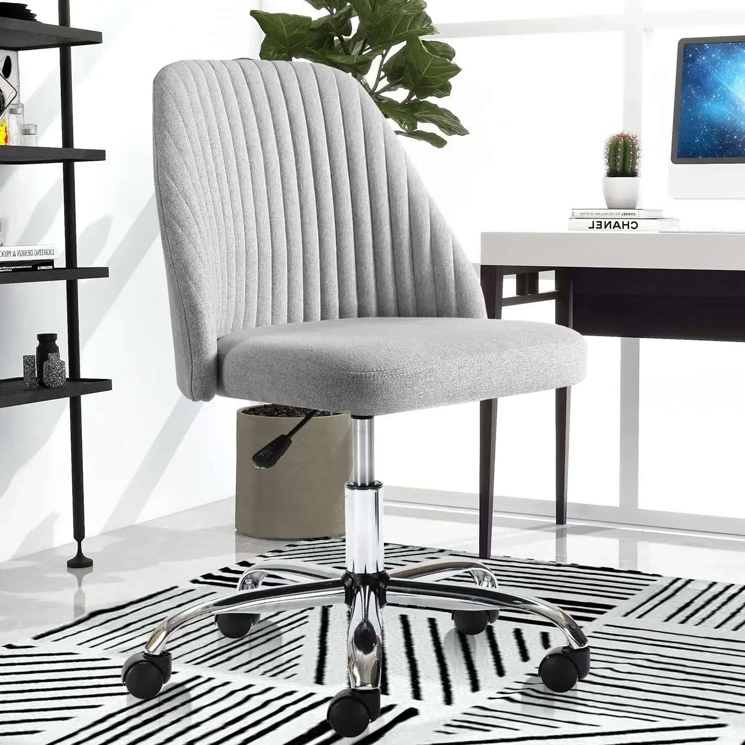 Home Office Desk Chair, Office Chairs Desk Chair Rolling Task Chair Computer Chair Adjustable with Wheels Armless
Home Office Desk Chair, Office Chairs Desk Chair Rolling Task Chair Computer Chair Adjustable with Wheels Armless